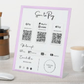 De beste QR-code Betaling via het Pedestal Sign Reclamebord Met Voetstuk (Insitu)