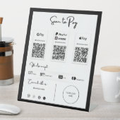 De beste QR-code Betaling via het Pedestal Sign Reclamebord Met Voetstuk (Insitu)