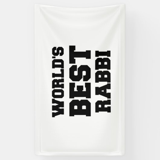 DE BESTE RABBI TER WERELD SPANDOEK (Verticaal)