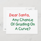 De beste Rang van de Kerstman op een Kromme? De Feestdagenkaart (Voorkant / Achterkant)