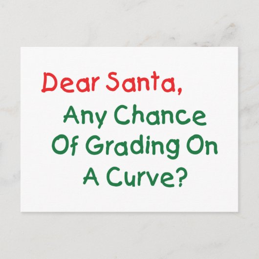 De beste Rang van de Kerstman op een Kromme? De Feestdagenkaart (Voorkant)