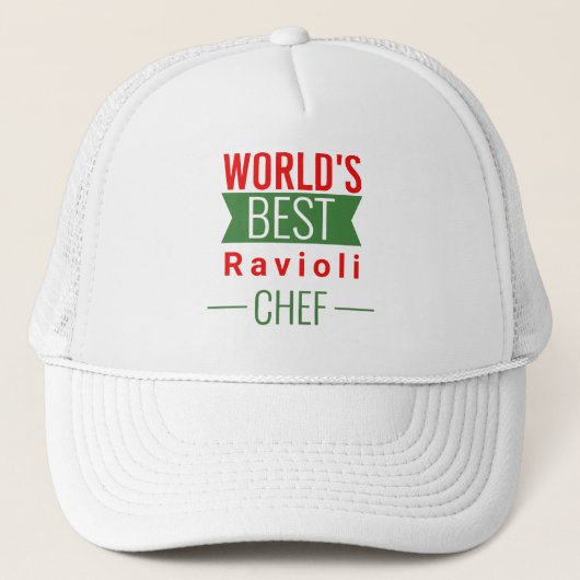 De beste Ravioli Chef ter wereld Trucker Pet (Voorkant)