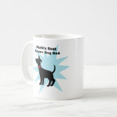 De beste redding van Dog Dad Mok Shelter Dog Dad (Voorkant links)