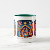 De beste reden om te vieren tweekleurige koffiemok (Center)