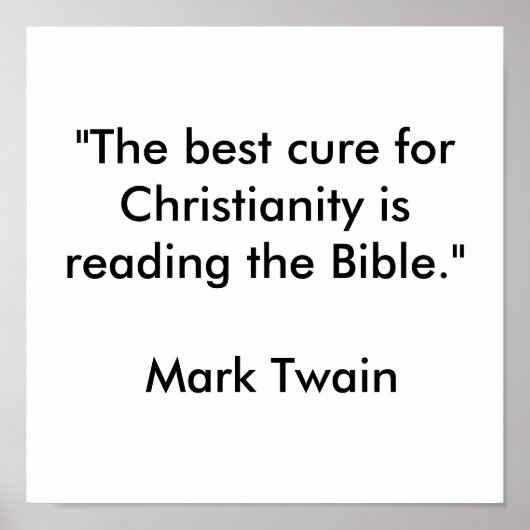"De beste remedie voor het christendom Poster (Voorkant)
