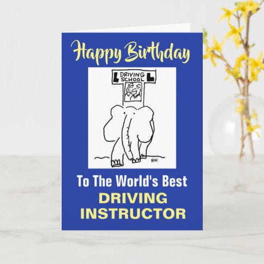 De beste rijinstructeur ter wereld kaart (Gele Bloem)