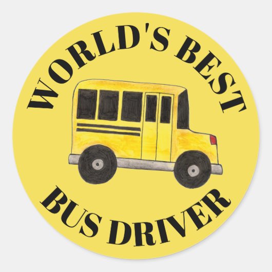 De beste rijschool in de wereld: onderwijs ronde sticker (Voorkant)