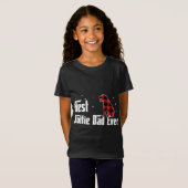 De beste rottie pap ooit rood geplakt kerstfeest v t-shirt (Voorkant volledig)