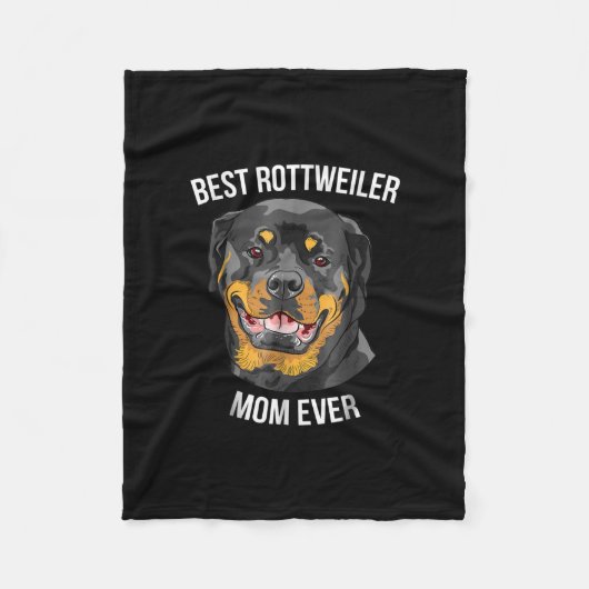 De beste rottweiler die ooit een cadeauvrouw is, r fleece deken (Voorkant)