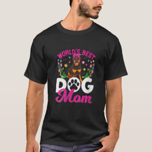 De beste rottweiler ter wereld van vrouwen: moeder t-shirt