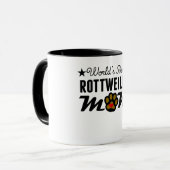 De beste rottweiler van de wereld mok (Voorkant links)