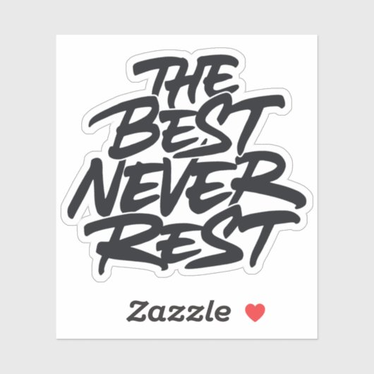 De beste rust nooit sticker (Vel)
