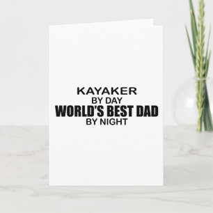 De Beste 's nachts Papa van de Wereld van Kayaker Kaart