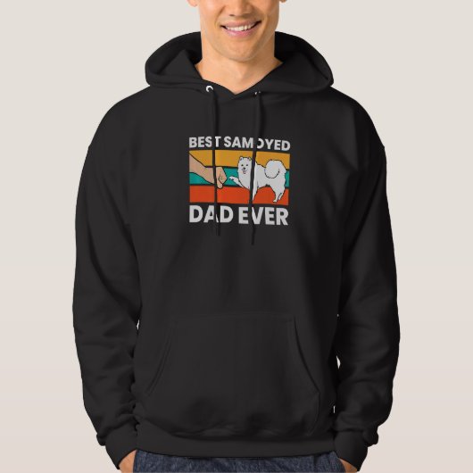 De beste Samoyed Pap Ever Cute Samoyed Hoodie (Voorkant)