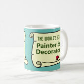 De Beste Schilder & Decorateur van de Wereld. Koffiemok (Voorkant rechts)