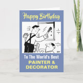 De beste schilder en decorateur ter wereld kaart (Voorkant)