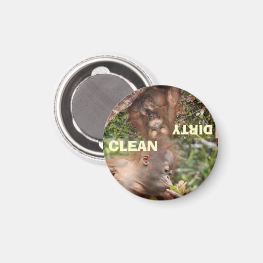 De beste schone en vuile gerechten magneet (Voorkant / Achterkant)