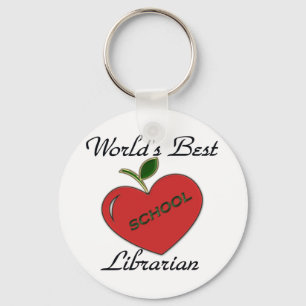 De beste schoolbibliotheek ter wereld sleutelhanger