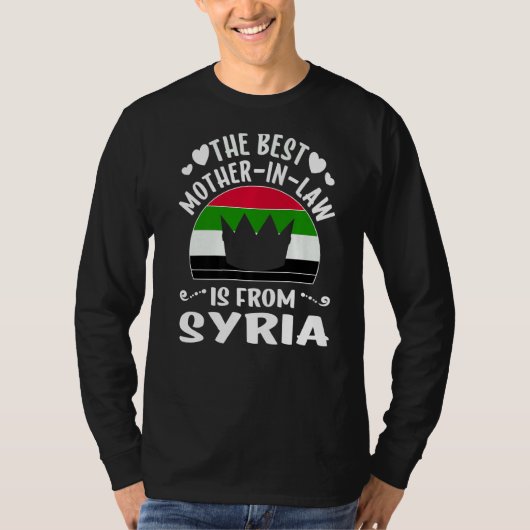 De beste schoonmoeder is Syrische Moederdag T-shirt (Voorkant)