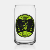 De beste schoonzoon ter wereld blikvorm glas (Voorkant)