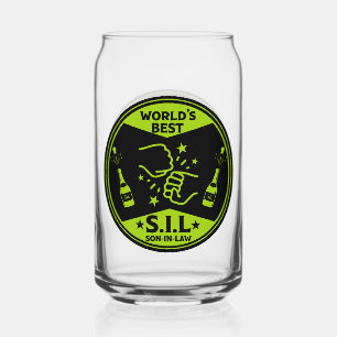 De beste schoonzoon ter wereld blikvorm glas