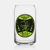 De beste schoonzoon ter wereld blikvorm glas (Achterkant)