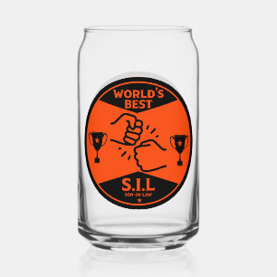 De beste schoonzoon ter wereld blikvorm glas