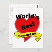 De beste schoonzoon ter wereld briefkaart (Voorkant / Achterkant)