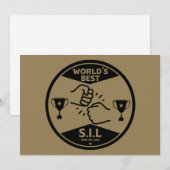 De beste schoonzoon ter wereld feestdagenkaart (Voorkant / Achterkant)