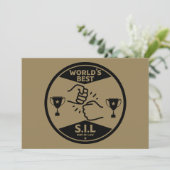 De beste schoonzoon ter wereld feestdagenkaart (Staand voorkant)