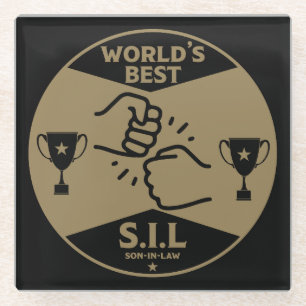 De beste schoonzoon ter wereld glazen onderzetter