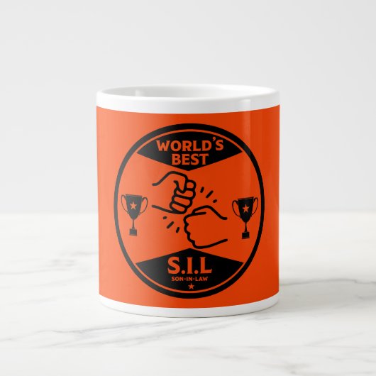 De beste schoonzoon ter wereld grote koffiekop (Voorkant)