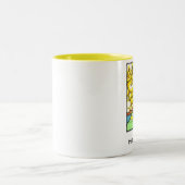 De beste secretaris tweekleurige koffiemok (Center)