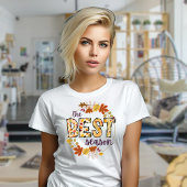 De beste seizoen doodle letters herfst T-shirt
