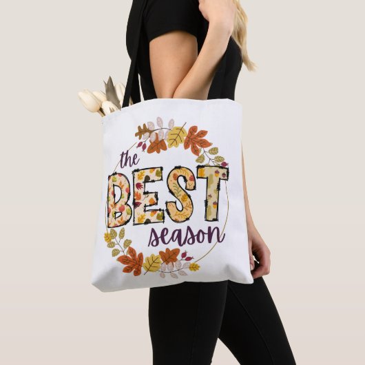De beste seizoen ontwerp canvas tas (Dichtbij)