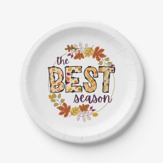 De beste seizoen papier borden papieren bordje (Voorkant)