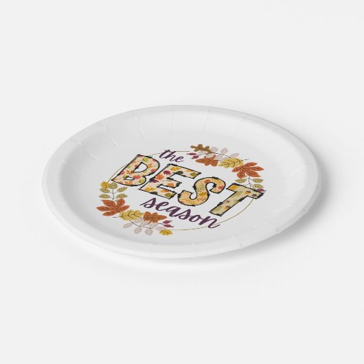 De beste seizoen papier borden papieren bordje (Gekanteld)