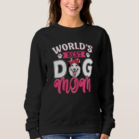De beste Siberiër Husky Dog moeder van vrouwen ter Trui (Voorkant)