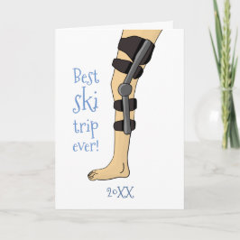 De beste skireis ooit! Funny kniebrece krijgt een Kaart