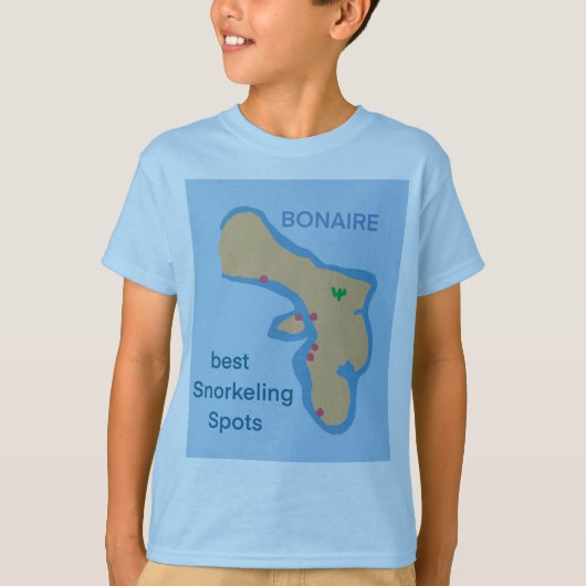 De beste snorkel- en duikplekken op Bonaire T-shirt (Voorkant)