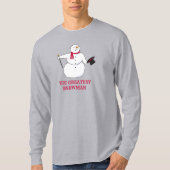 De beste Snowman T-shirt met lange mouwen (Voorkant)