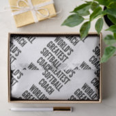 De beste softbalcoach ter wereld tissuepapier (Geschenk)