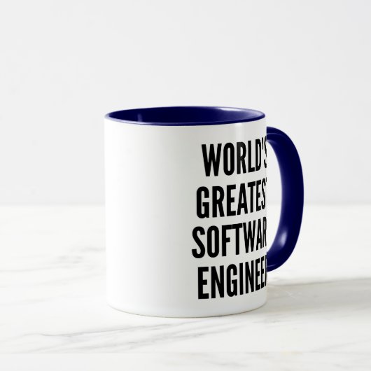 De beste software engineer ter wereld mok (Voorkant rechts)