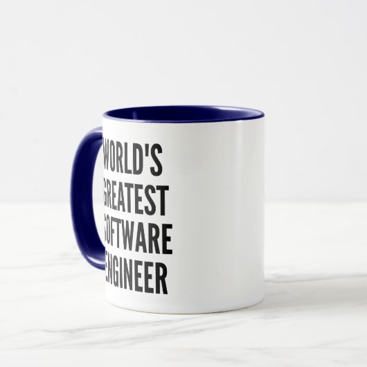 De beste software engineer ter wereld mok (Voorkant links)
