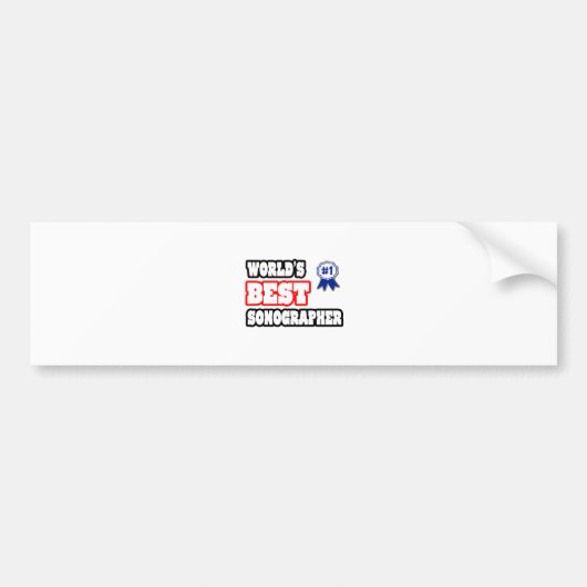 De beste sonograaf ter wereld bumpersticker (Voorkant)