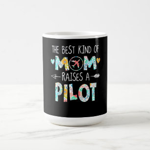 De beste soort moeder verhogen piloot beste cadeau koffiemok