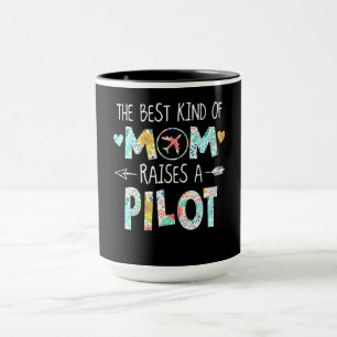 De beste soort moeder verhogen piloot beste cadeau mok