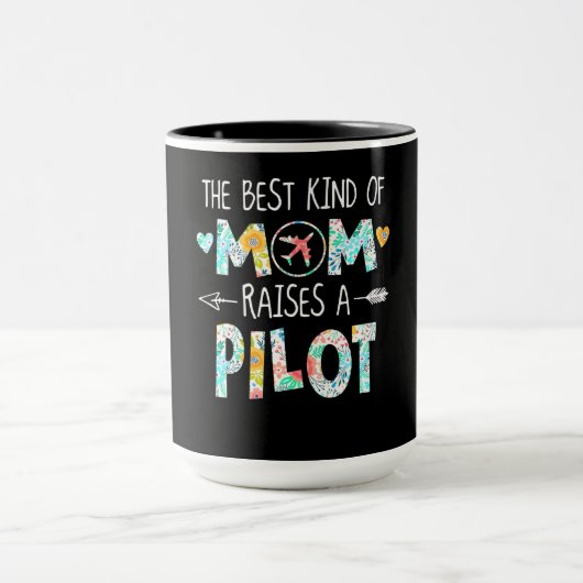 De beste soort moeder verhogen piloot beste cadeau mok (Midden)