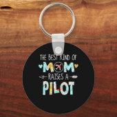 De beste soort moeder verhogen piloot beste cadeau sleutelhanger (Voorkant)