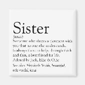 De beste spaarzuster-definitie ter wereld magneet (Voorkant)